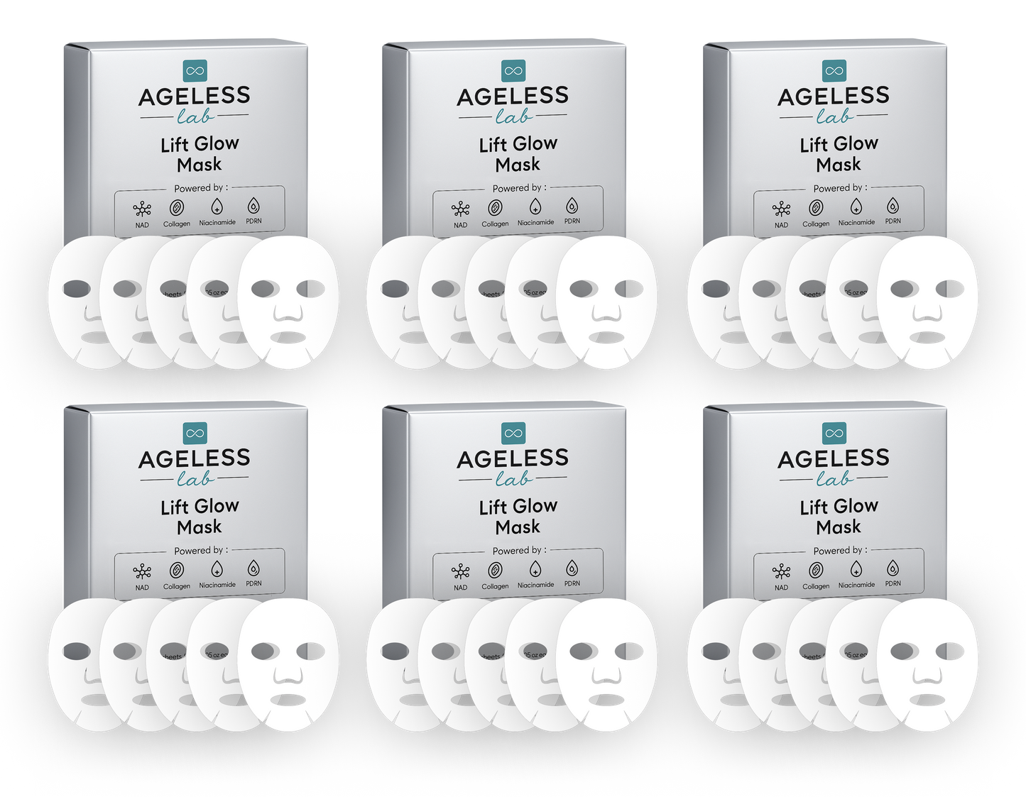 Ageless Lab Face Mask Offer: 6 Month Supply